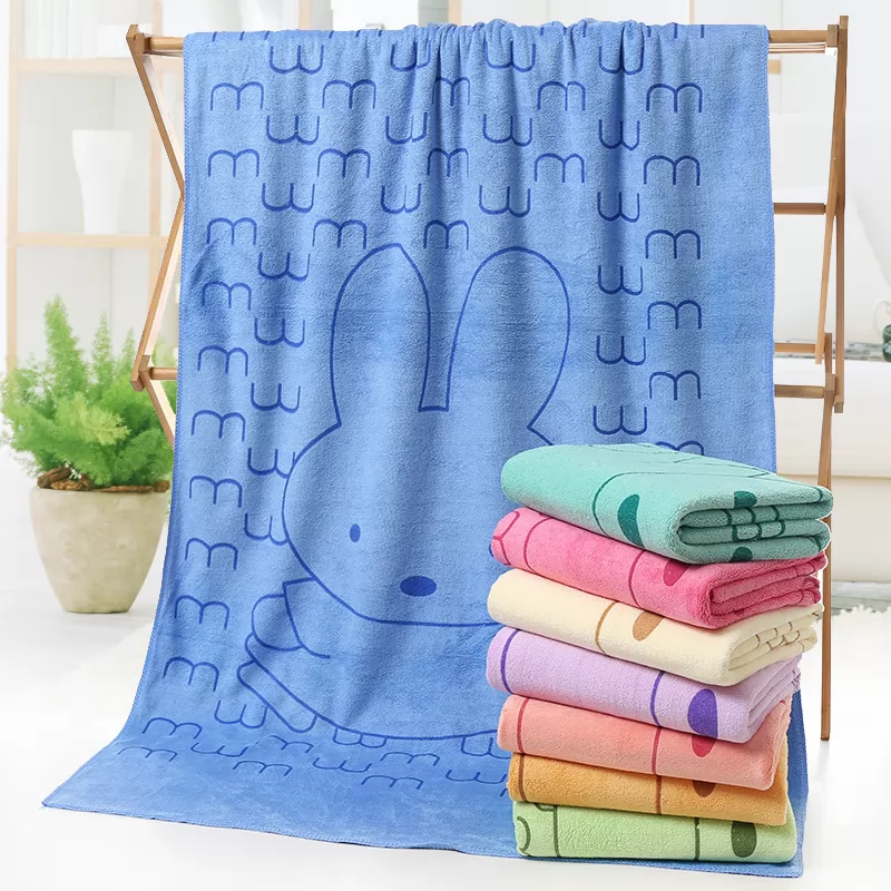 Bath towel cotton soft absorbent towel bath wrapped in lint