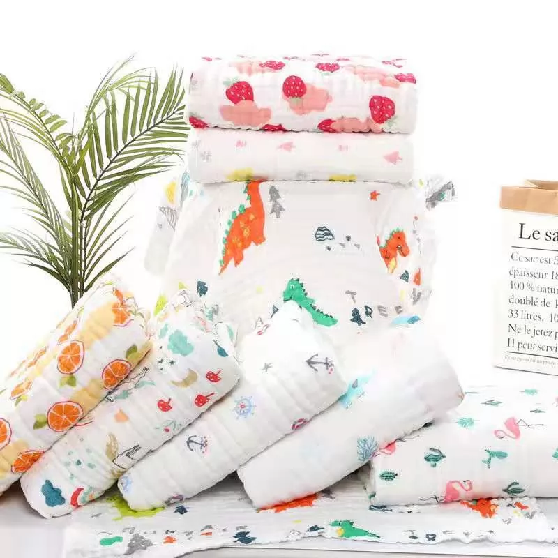 Baby bath towels, cotton gauze, bath towels, children's blankets, increased water absorption.