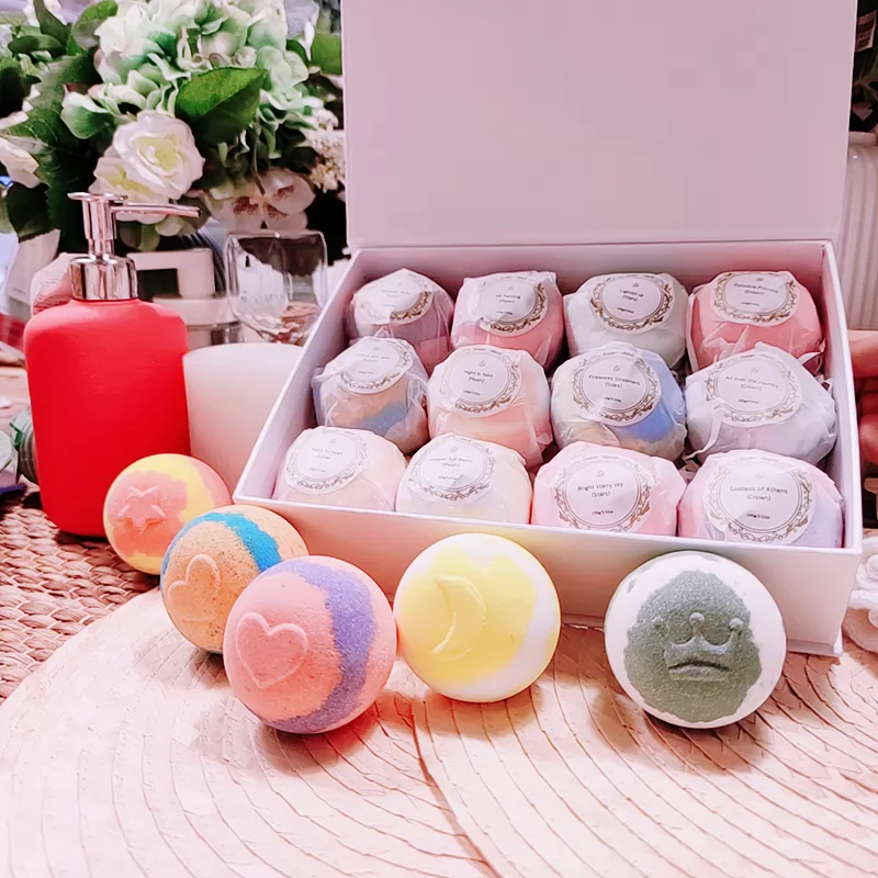 Fragrance children's bath ball bubble bath ball with toy essential oil bath salt ball