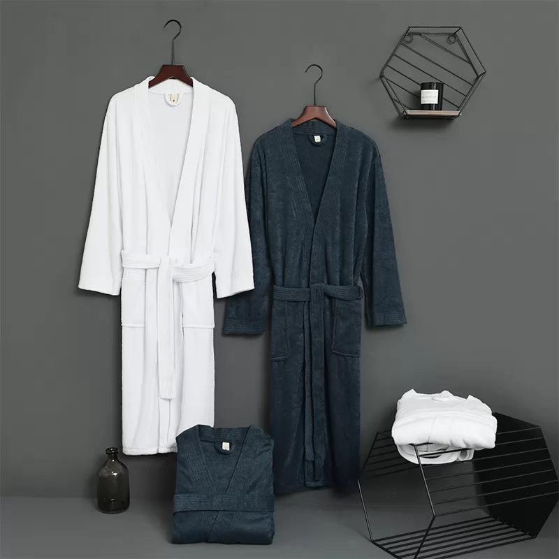 Thickened lovers' Robe is better than pure cotton water absorbing and quick drying bathrobe