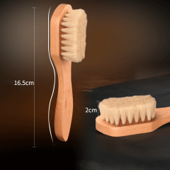 S-shaped white hair brush for horse temples