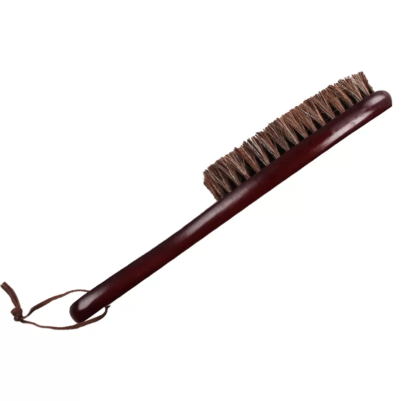 Horse hair long handle soft hair shoe brush sweep the bed brush coat brush polish shoe polish brush