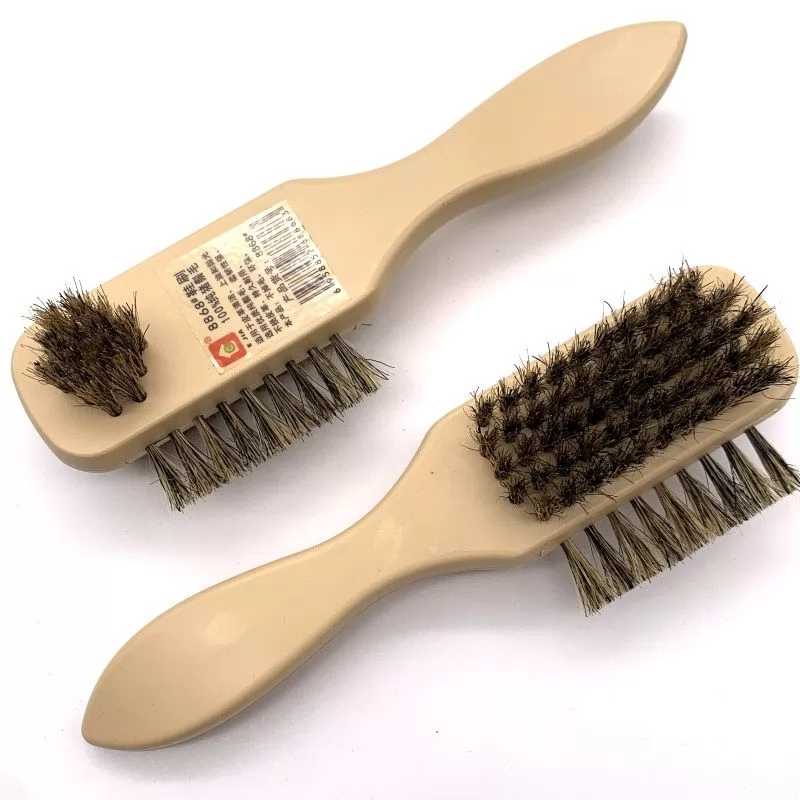 Bristle shoe polish brush multifunctional soft hair shoe brush cleaning shoes three-sided pig brush