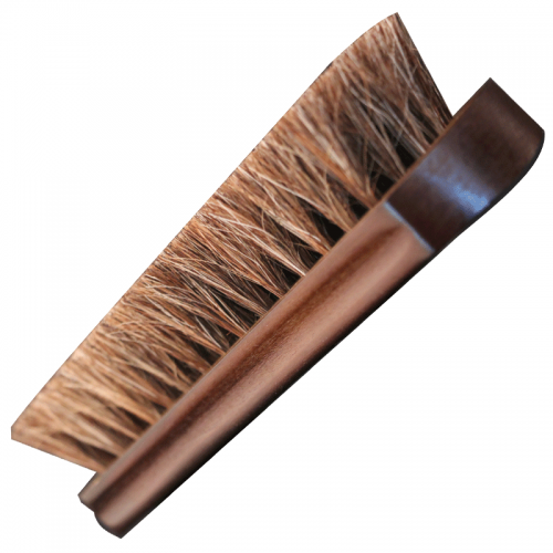 Horse hair brush solid wood soft brush horse shoes brush shoe brush velvet skin