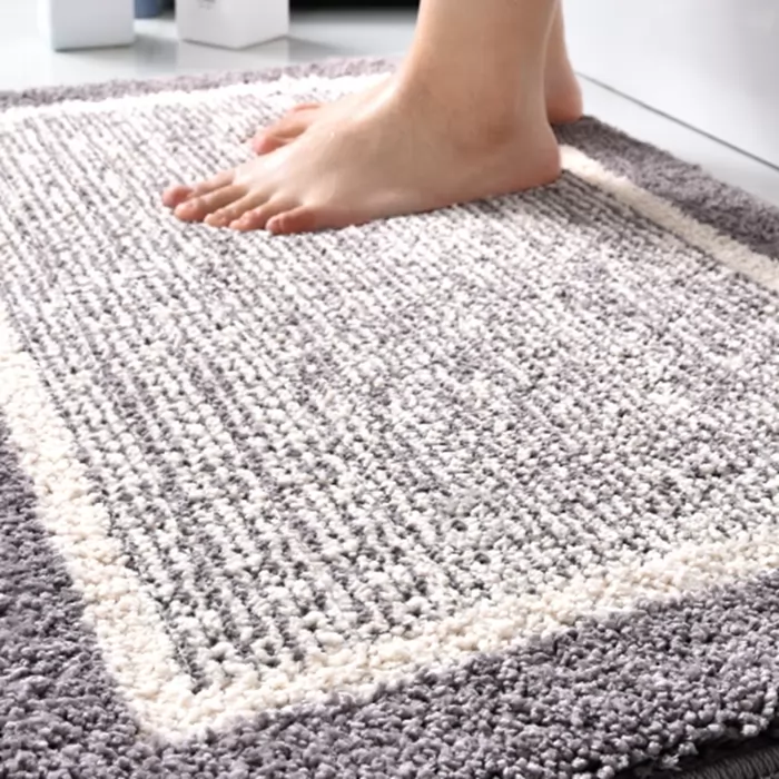 Super absorbent floor mat for bathroom