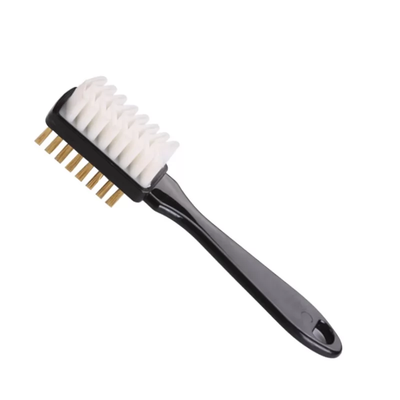 Black suede brush