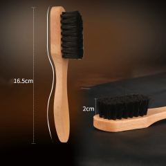 S-shaped black hair brush for horse temples