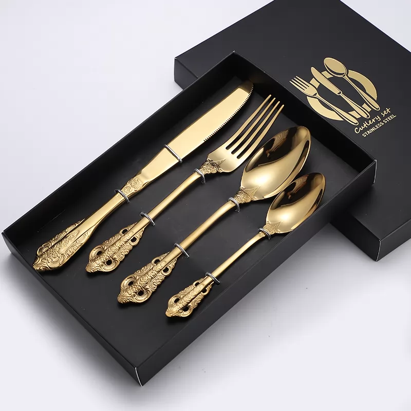 European 304 stainless steel high grade Western food tableware set