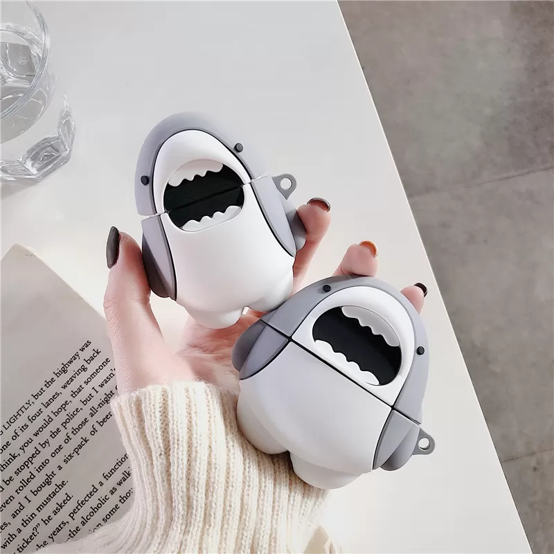 Personalized shark airplads Pro3 generation Apple Bluetooth headset cover