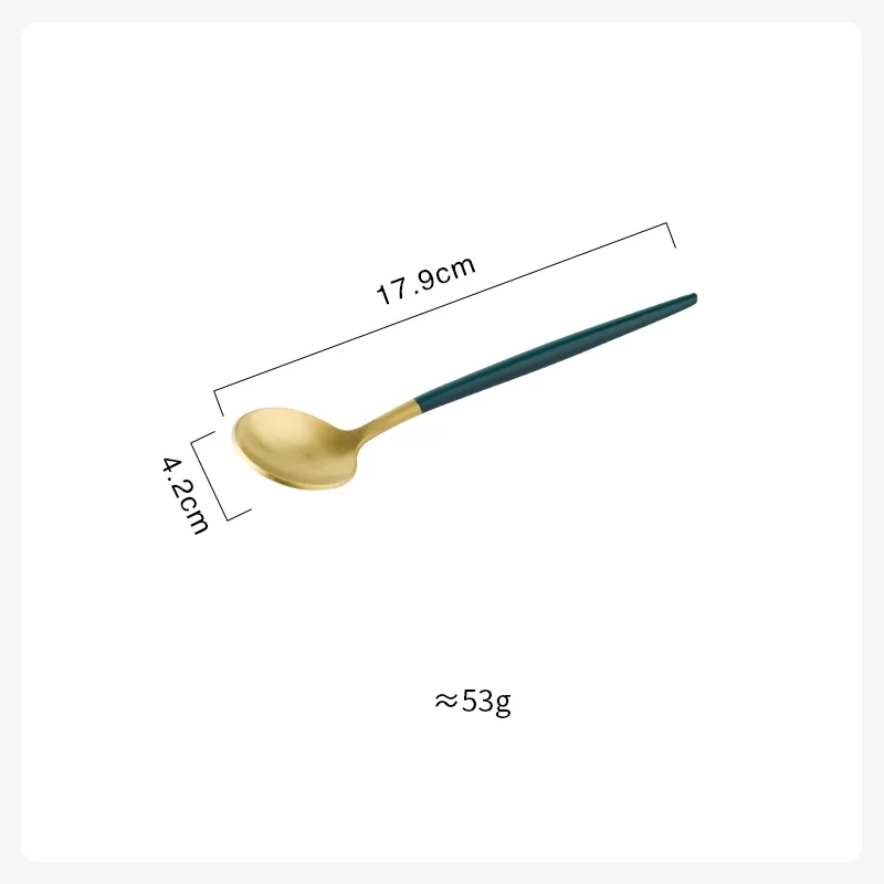 Golden-dessert spoon