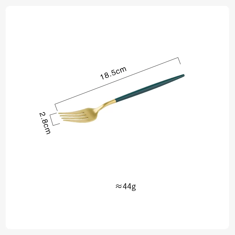 Golden-dessert fork