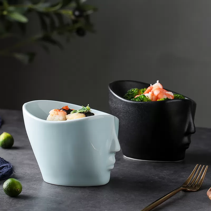 Commercial Japanese and Korean sushi cold dish ice cream bowls