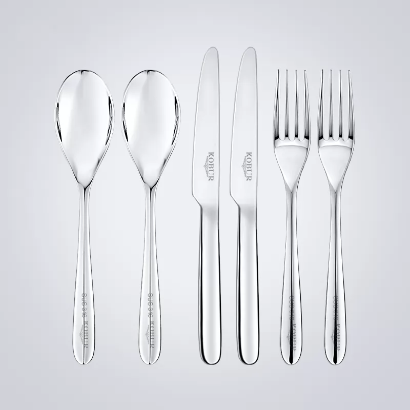 316 stainless steel three piece set of cutlery, fork, knife, fork and spoon for Western food