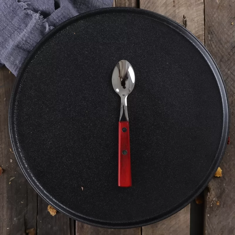 Red rosewood dessert spoon