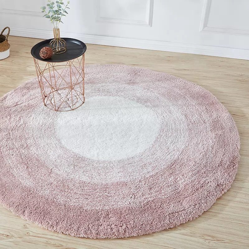 Carpet round living room coffee table sofa bedroom girl children bedside swivel chair room mat