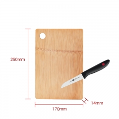 Red dot knife and chopping board