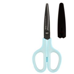 3D titanium plated sky-blue scissors