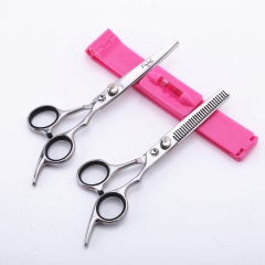 Flat scissors + tooth scissors + bangs artifact