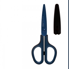 Titanium-plated blue scissors