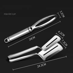 Fish frying shovel + fish scale planer