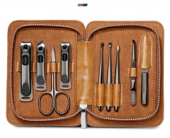 Nail clippers set brown coffee