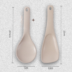 Square spoon + round spoon