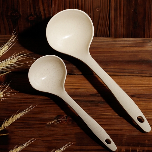 Large and small soup spoons with long handle for household use