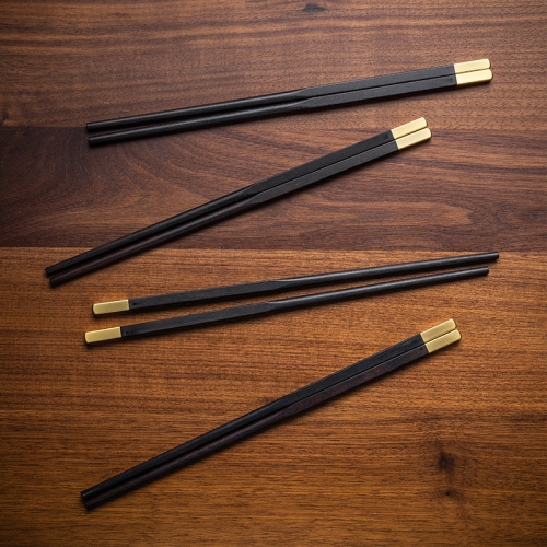 Black sandalwood chopsticks solid wood chopsticks antiskid mildew resistant high temperature resistant