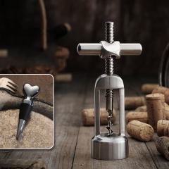 Bottle opener + eternal love red wine stopper