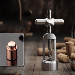 Bottle opener + champagne red wine stopper