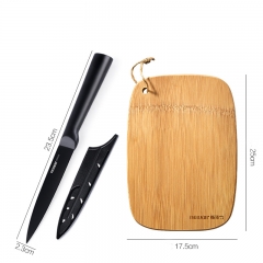 Fruit knife + bamboo cutting board