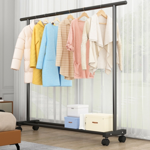 Simple wardrobe, modern iron frame bedroom, combined rental housing, space saving storage