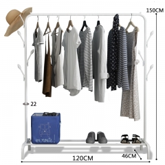 White 120 long hat rack