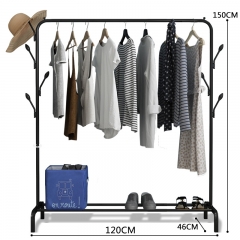 Black 120 long hat rack