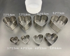 Eight sets of love polar cutting dies (about 4.7cm)