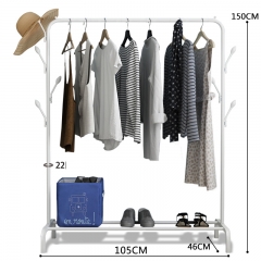 White 100 long hat rack