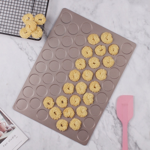 53/28 non-stick macaroon mold cookie baking pan with non-stick dissolved bean puffs