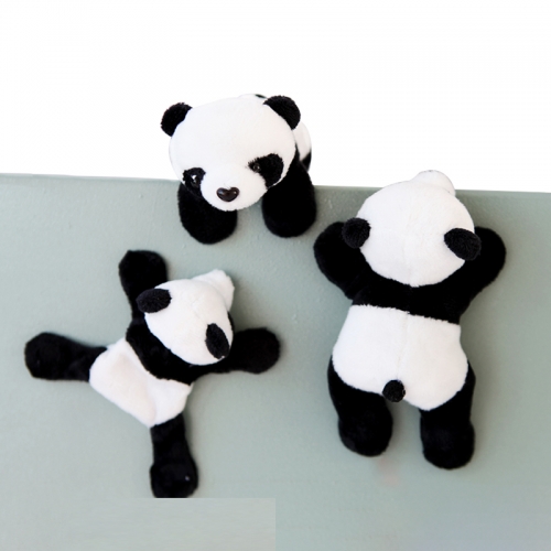 Panda doll refrigerator stickers magnet Cute Panda Doll Plush refrigerator stickers panda accessories