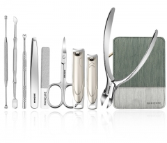 Green vertical nine piece set