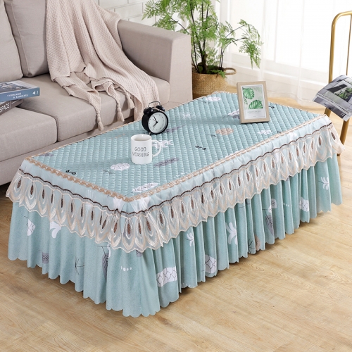 Tea table tablecloth living room cover European fabric tea table cloth Nordic lace TV cabinet tablecloth