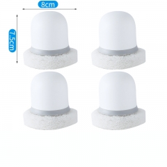 Sponge white with short handle -4 PCs