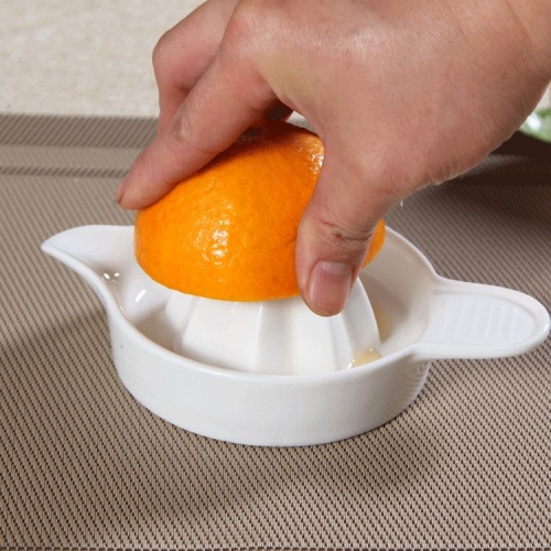 Orange juice white ceramic large squeezer fruit squeezer cup juicer manual lemon