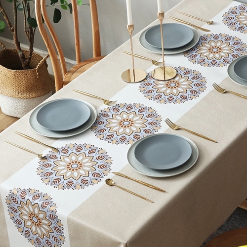 Tableware waterproof, oil-proof and scald-proof table linen rectangular tablecloth tea table cloth PVC