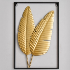 Black frame banana leaf