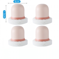 Short handle sponge pink -4 PCs