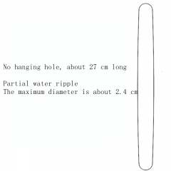 Some water ripples are 27cm without holes and thin at both ends