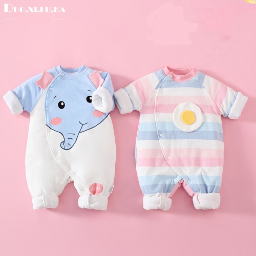 2-piece newborn baby clothes go out holding clothes newborn baby crawling clothes winter suit men and women