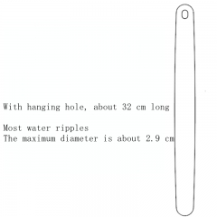 (Most water ripples) 32cm with holes and thin ends