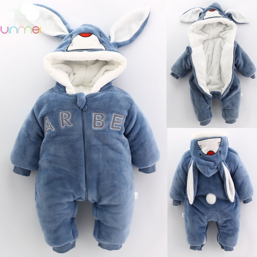 Winter baby's one-piece suit winter female baby goes out to hold clothes thickened male newborn autumn winter suit