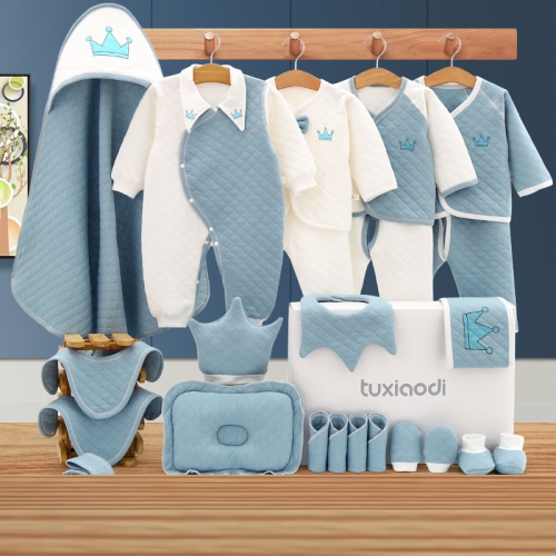 Newborn baby clothes gift box set new born baby full moon autumn and winter newborn gifts pure cotton